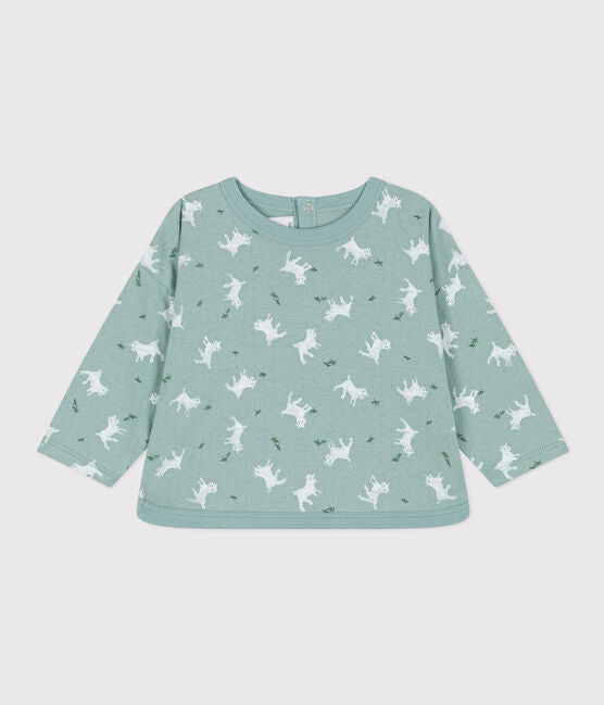 Babies' Long-Sleeved Tube Knit T-Shirt