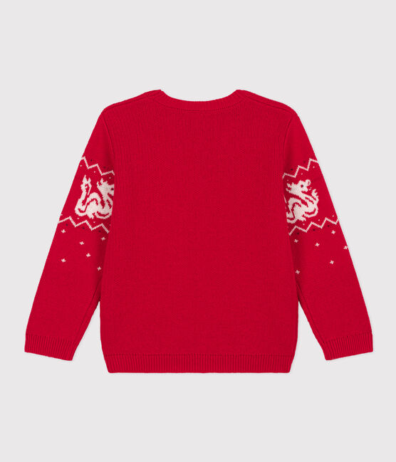 Boys' Wool And Cotton Pullover