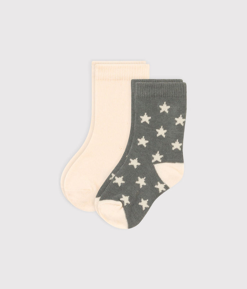 BABIES' STARRY SOCKS - 2-PACK