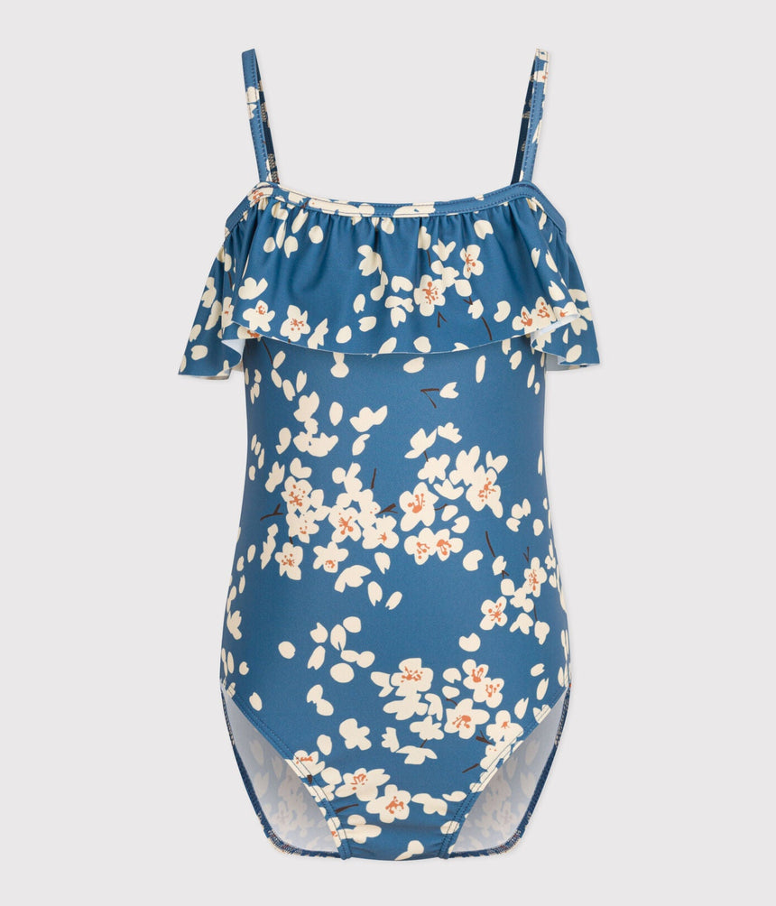 GIRLS' ONE-PIECE PRINT SWIMSUIT