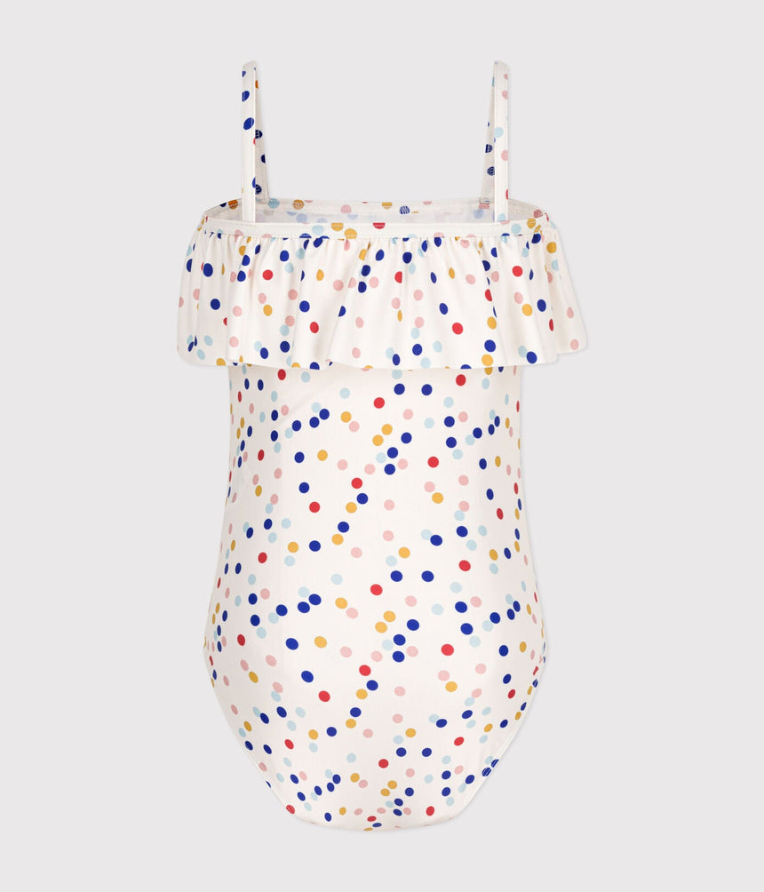 GIRLS' ONE-PIECE PRINT SWIMSUIT