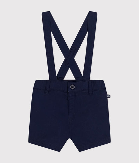 BABIES SERGE DUNGAREE SHORTS