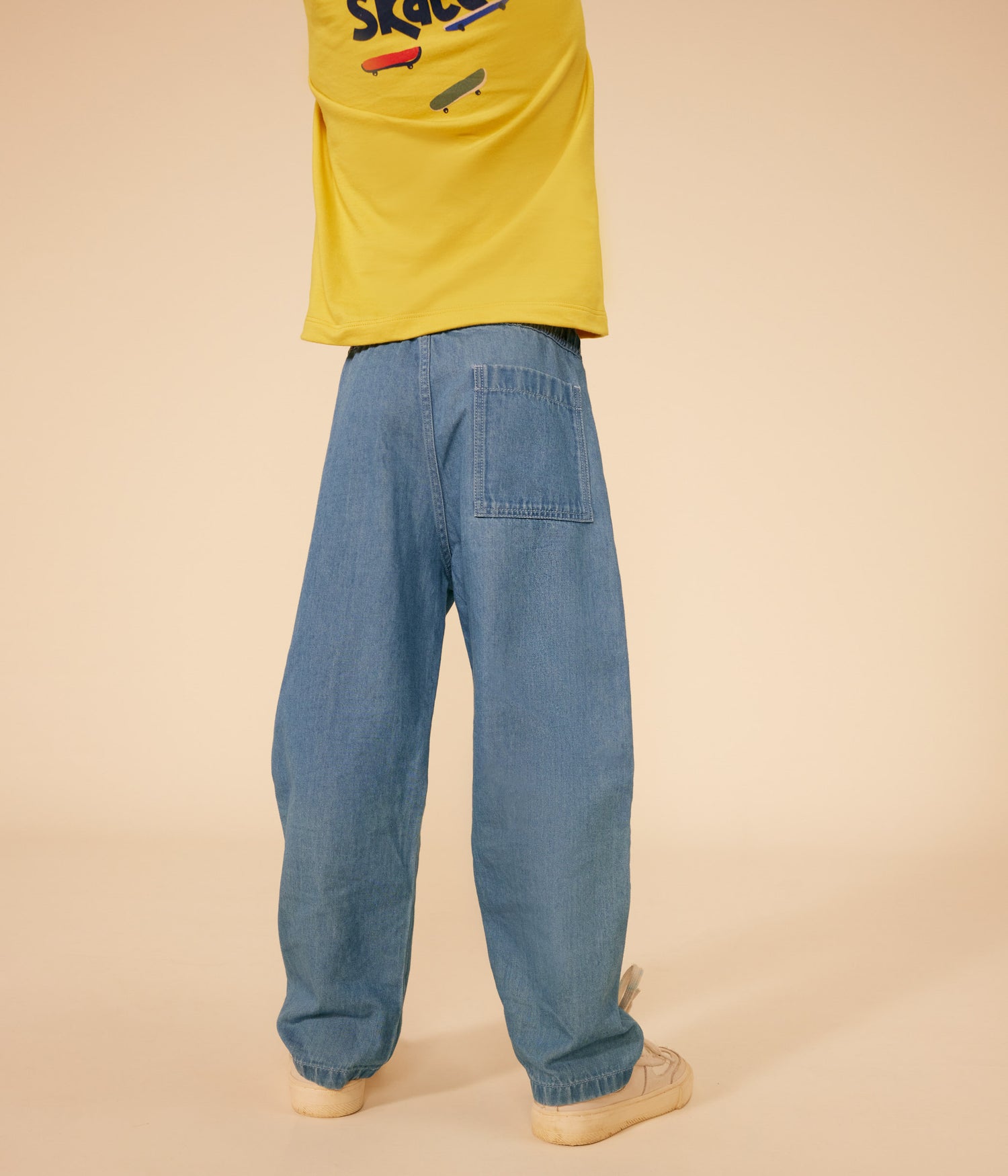 BOYS' STRAIGHT LIGHT DENIM TROUSERS BOYS' STRAIGHT LIGHT DENIM TROUSERS