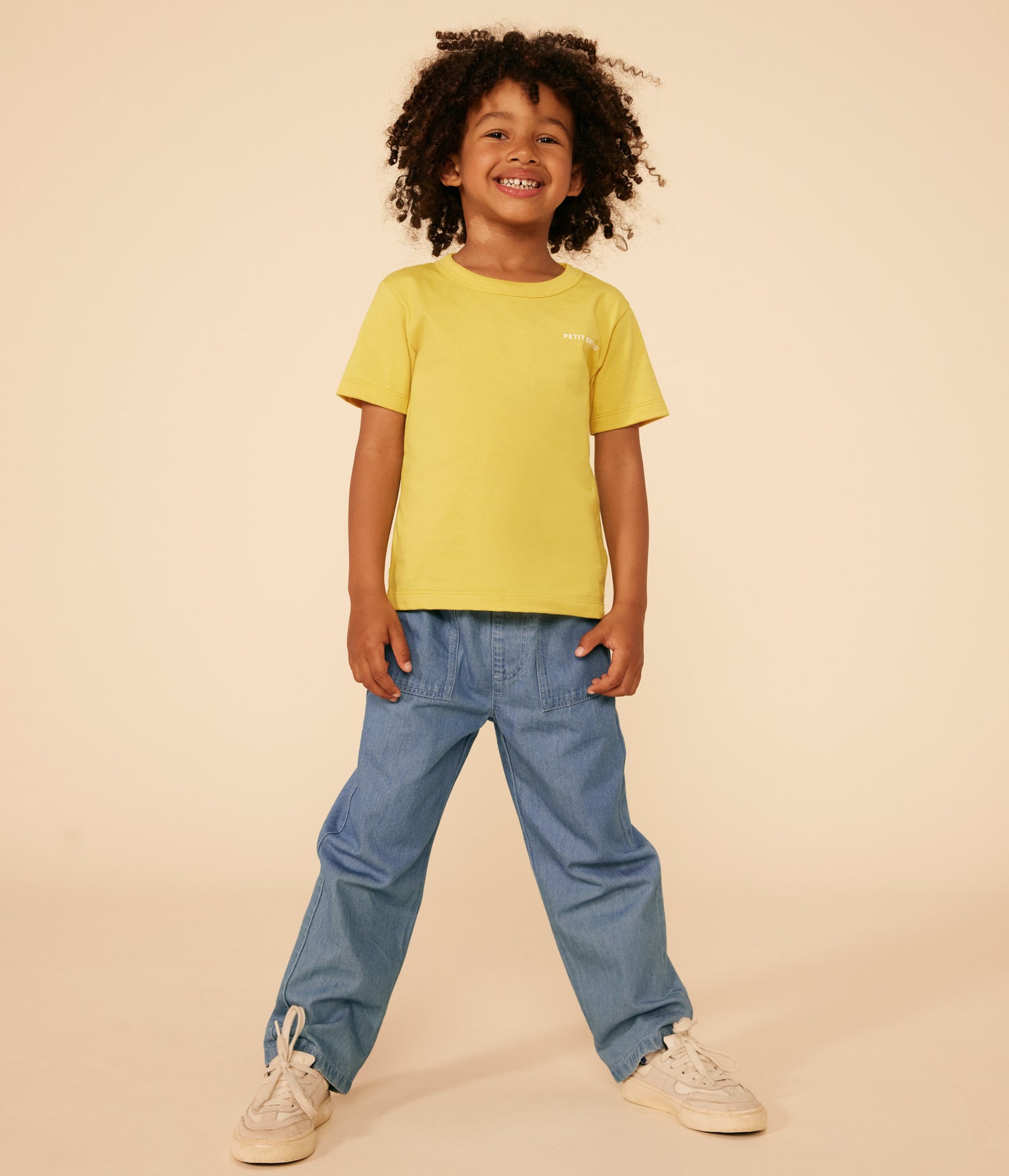BOYS' STRAIGHT LIGHT DENIM TROUSERS BOYS' STRAIGHT LIGHT DENIM TROUSERS