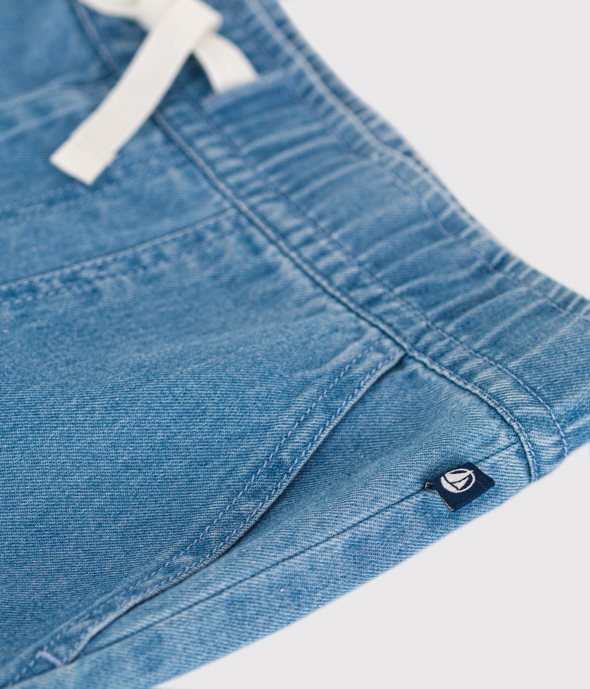 BOYS' STRAIGHT LIGHT DENIM TROUSERS