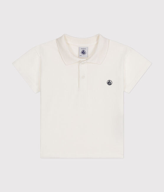 BABIES' SHORT-SLEEVED COTTON POLO SHIRT