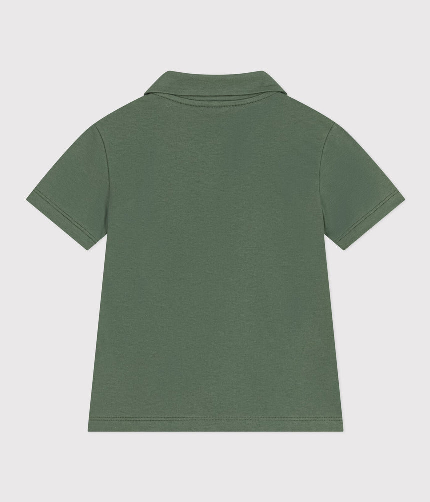 BOYS' SHORT-SLEEVED COTTON POLO SHIRT