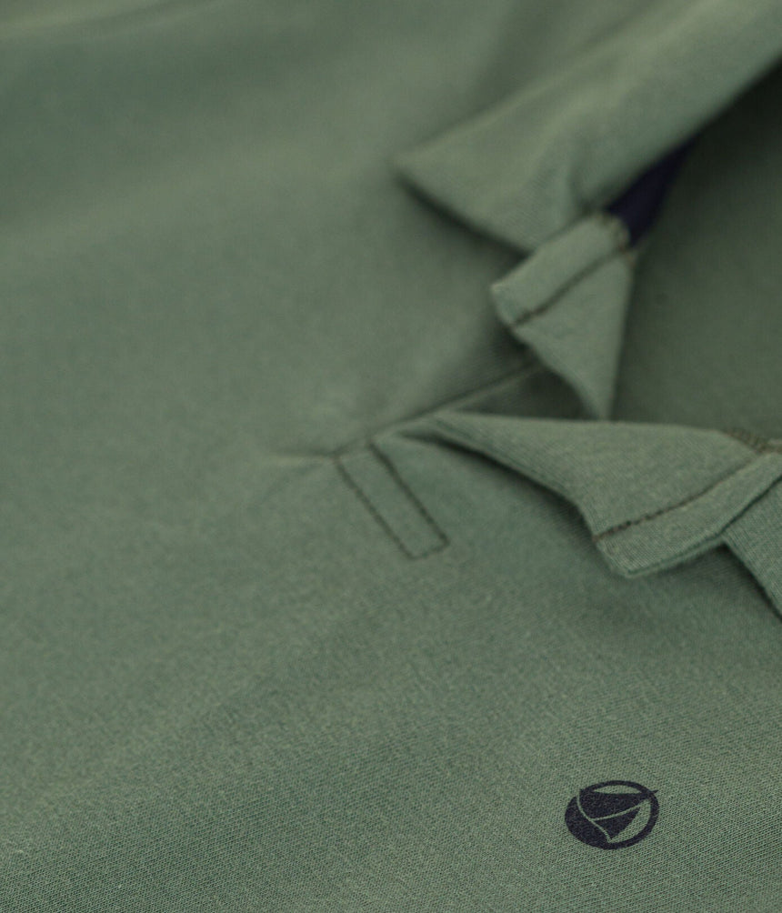 BOYS' SHORT-SLEEVED COTTON POLO SHIRT