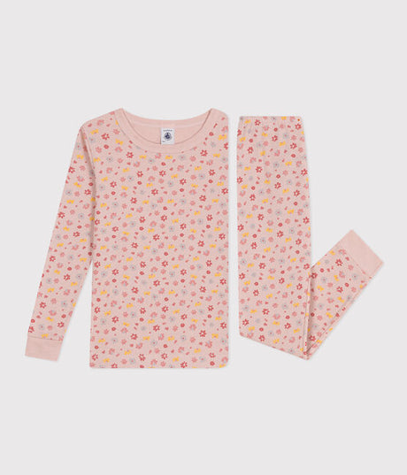 CHILDREN'S PYJAMAS IN FLORAL PRINT COTTON