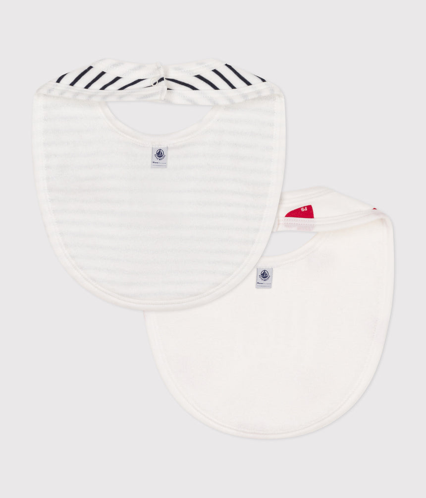 SET OF COTTON BABY BIBS