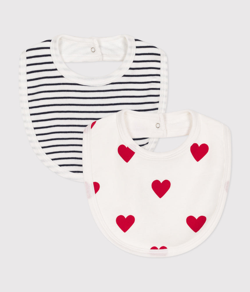 SET OF COTTON BABY BIBS