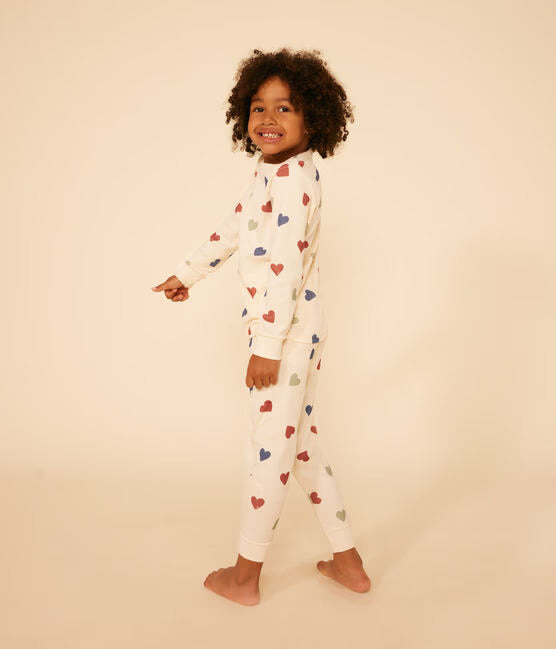 CHILDREN'S HEART PRINTED COTTON PYJAMAS