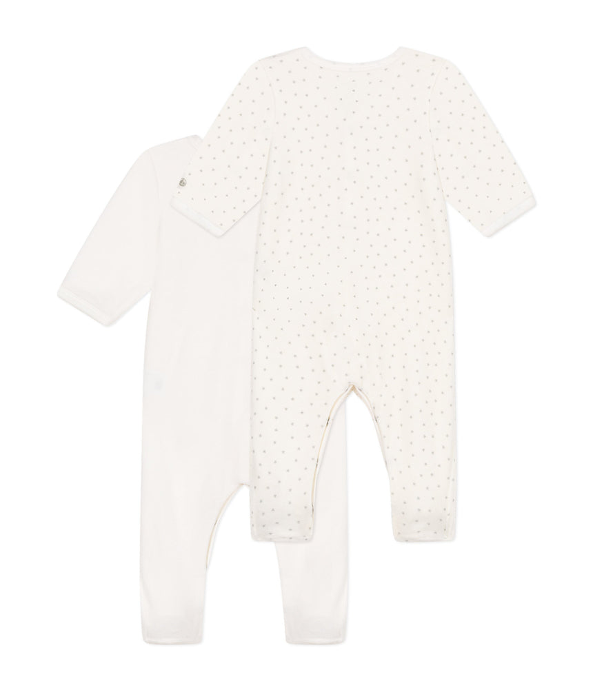 BABIES' VELOUR PYJAMAS - 2-PACK