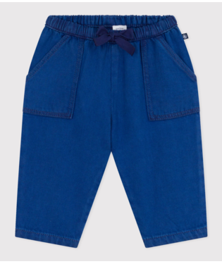 BABIES' COTTON/TENCEL TROUSERS