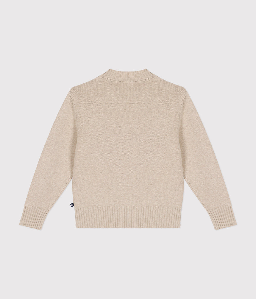 GIRLS/WOMENS' WOOL AND COTTON JUMPER