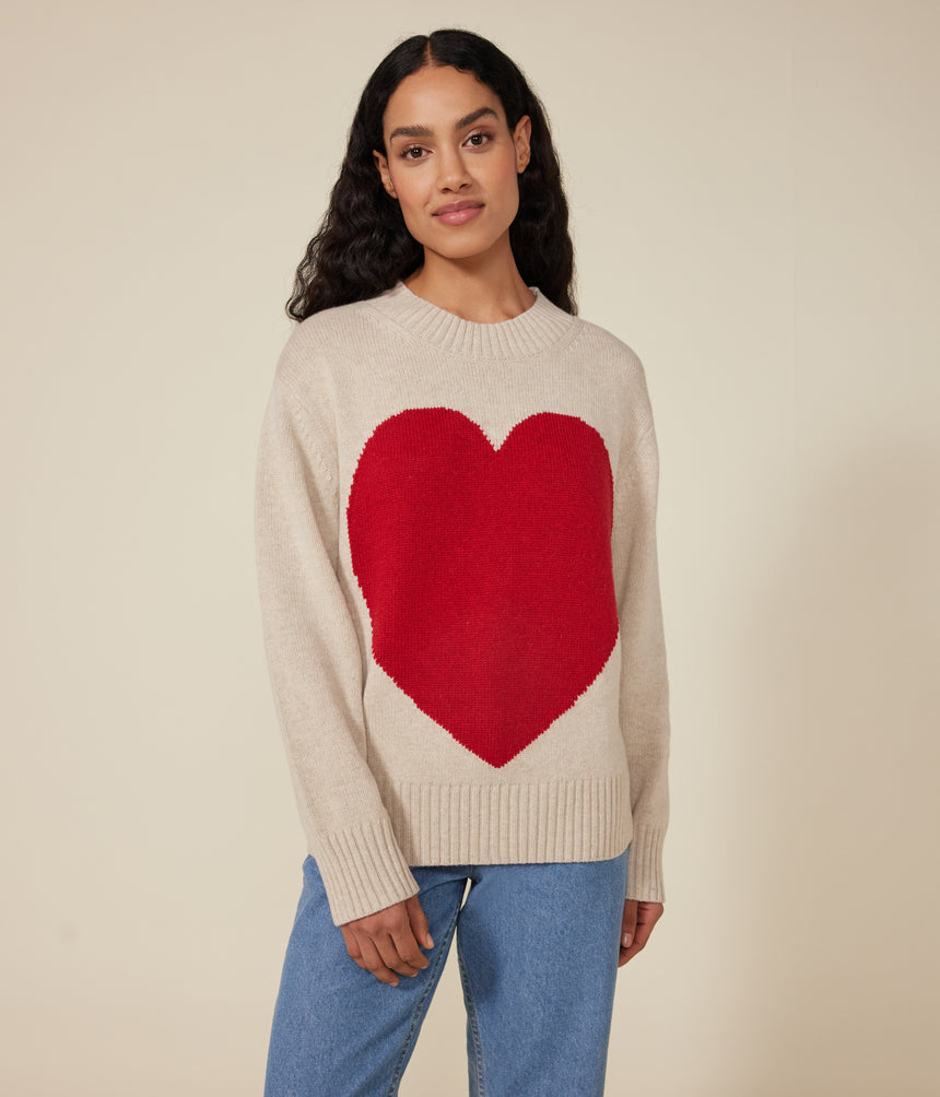 GIRLS/WOMENS' WOOL AND COTTON JUMPER