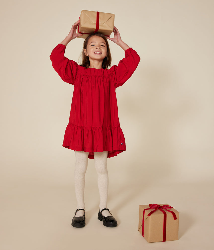 LITTLE GIRLS' LONG-SLEEVED DRESS