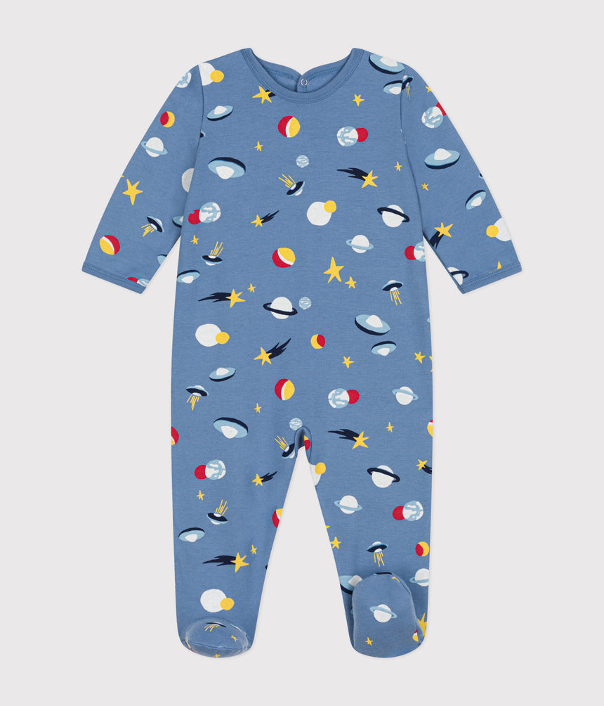 BABIES' BRUSHED FLEECE SPACE PRINT PYJAMAS