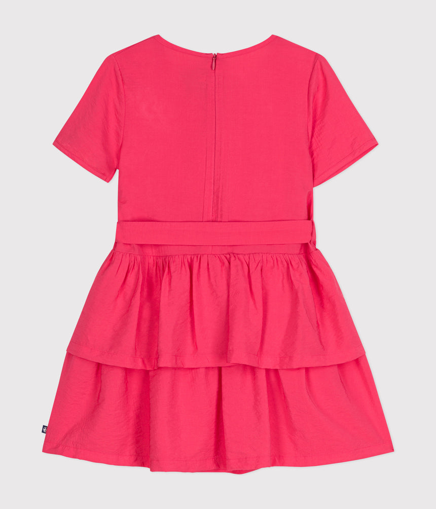 GIRLS' SHORT-SLEEVED DRESS