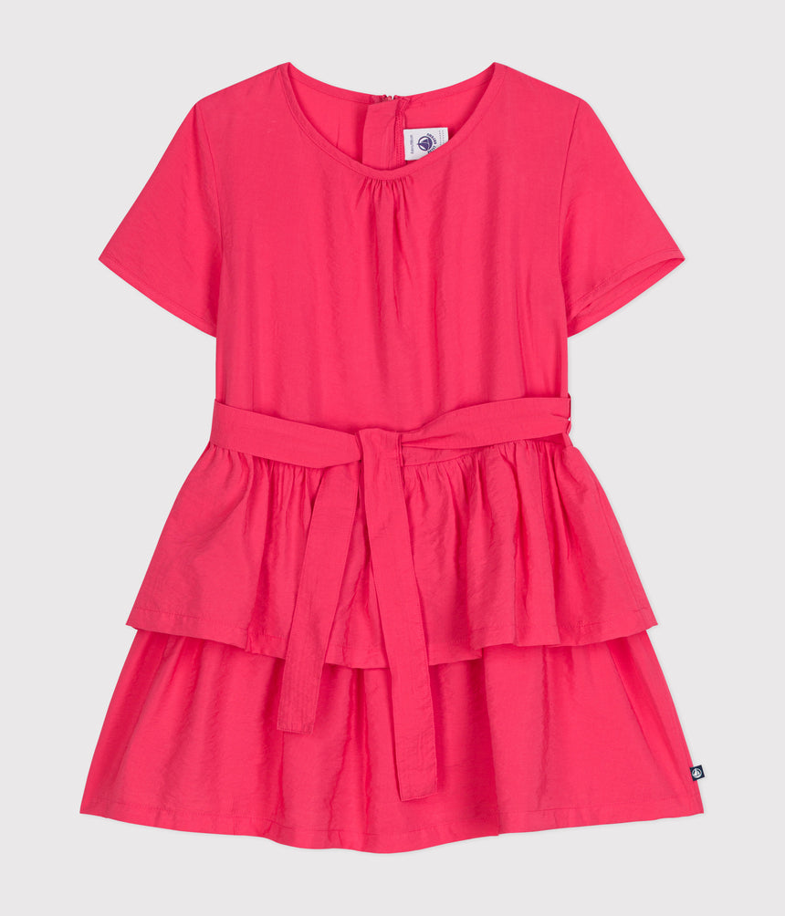 GIRLS' SHORT-SLEEVED DRESS