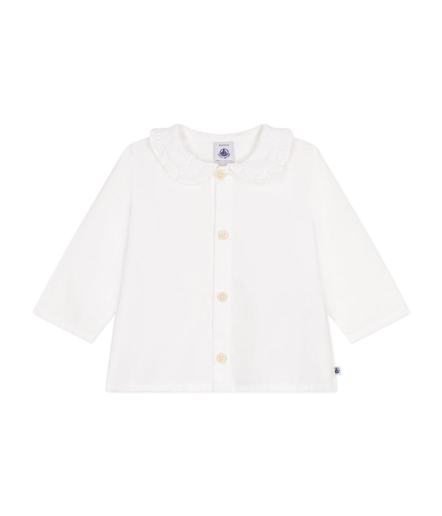 BABIES' COTTON PIQUE BLOUSE