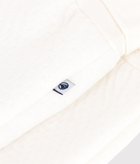 SOLID-COLOR THICK COTTON FOOTED TROUSERS FOR BABIES