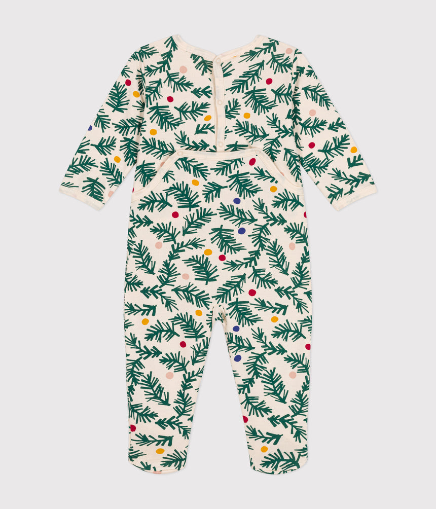 BABIES' CHRISTMAS TREE PRINT PYJAMAS IN BRUSHED FLEECE