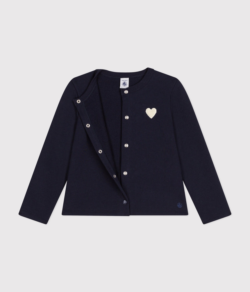 GIRLS' FLEECE CARDIGAN