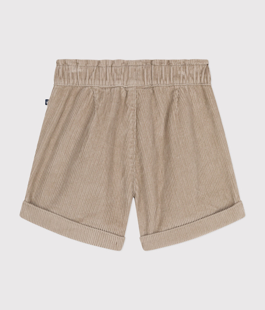 LITTLE GIRLS' CORDUROY SHORTS