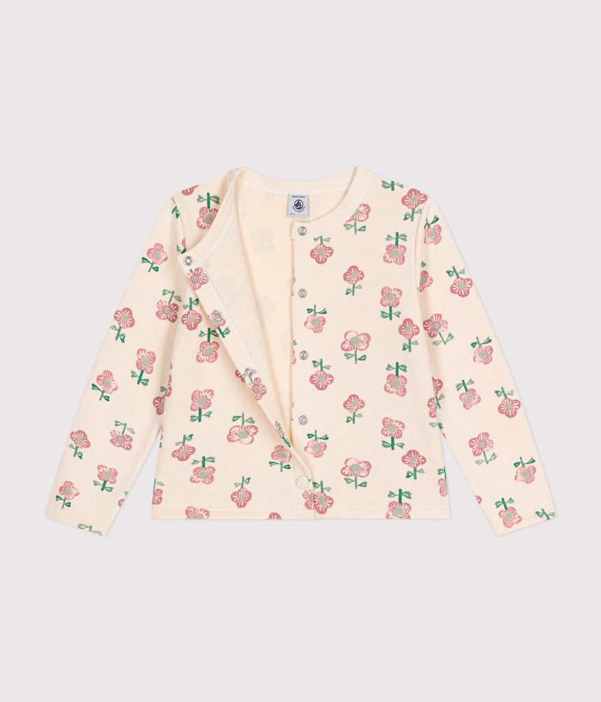 LITTLE GIRLS' FLEECE CARDIGAN