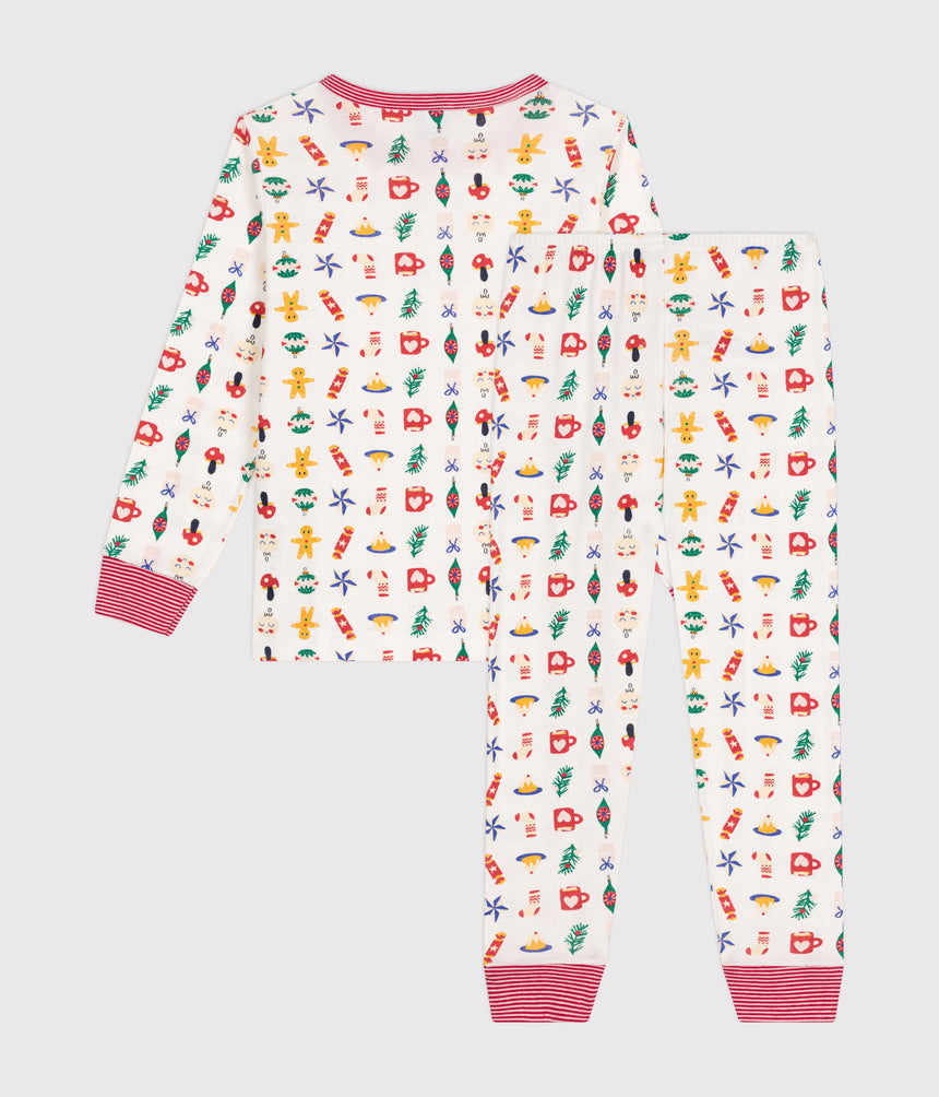 CHILDREN'S CHRISTMAS PRINT COTTON PYJAMAS