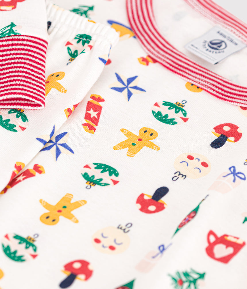 CHILDREN'S CHRISTMAS PRINT COTTON PYJAMAS