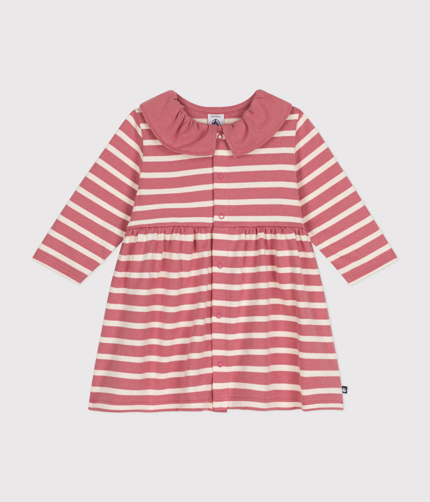 BABIES' LONG-SLEEVED THICK JERSEY DRESS