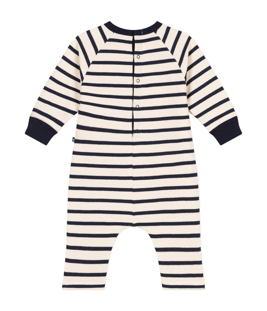 BABIES' LONG FLEECE JUMPSUIT