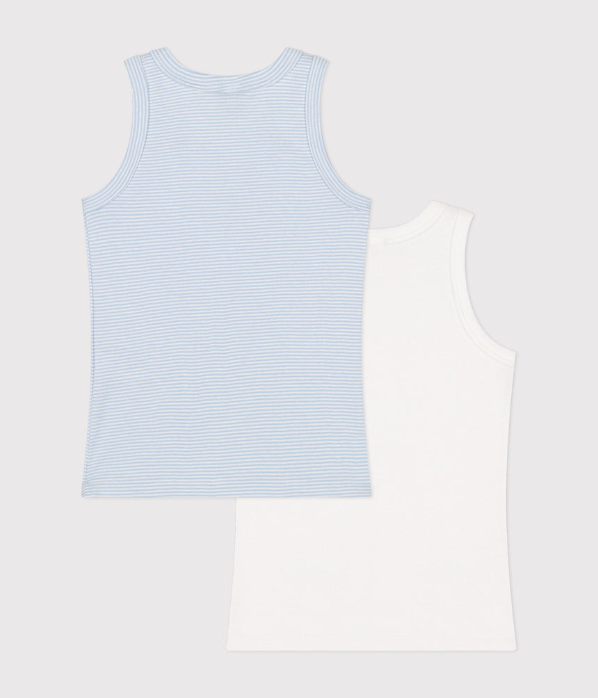 CHILDREN''S COTTON TANK TOPS - 2-PACK