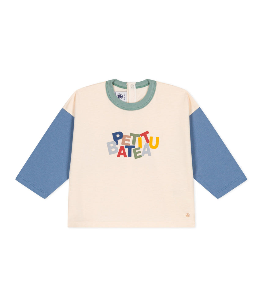 BABIES' LONG-SLEEVED FINE JERSEY T-SHIRT