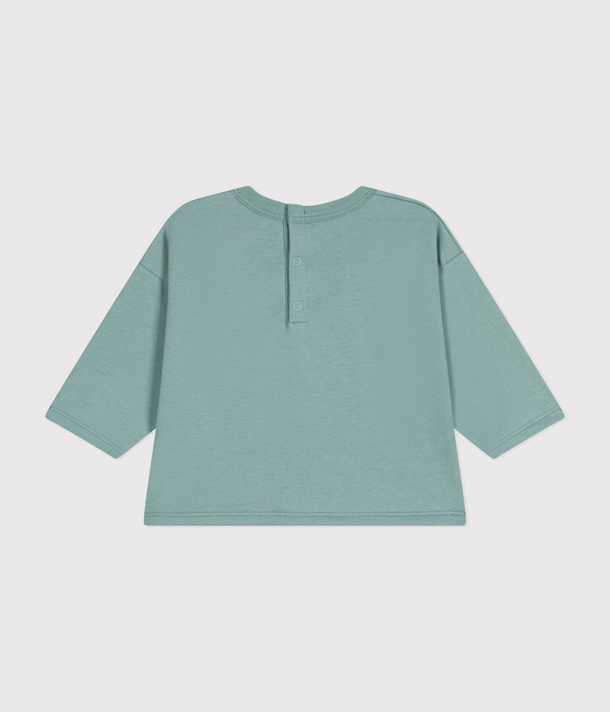 BABIES' LONG SLEEVED T-SHIRT IN FINE JERSEY