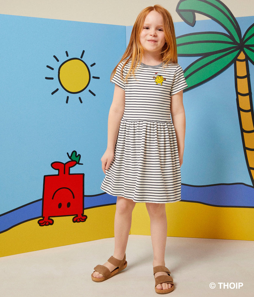 GIRLS' COTTON MR. MEN AND LITTLE MISS DRESS