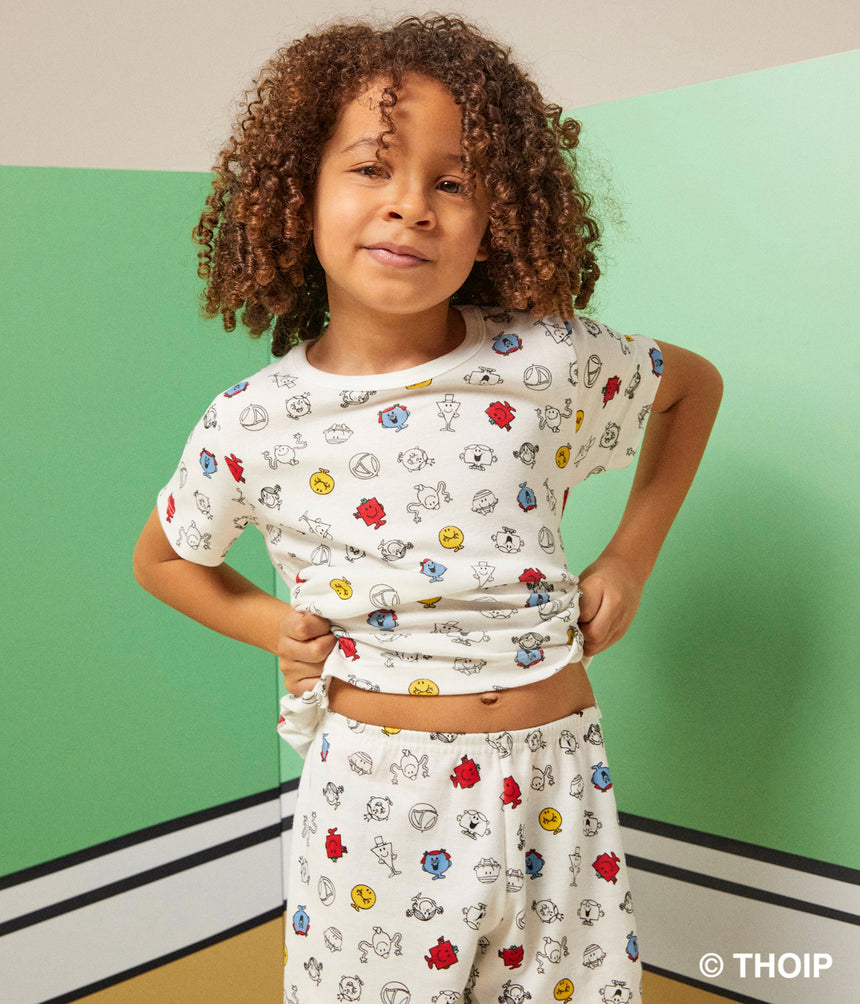 CHILDREN'S MR. MEN AND LITTLE MISS SHORT COTTON PYJAMAS