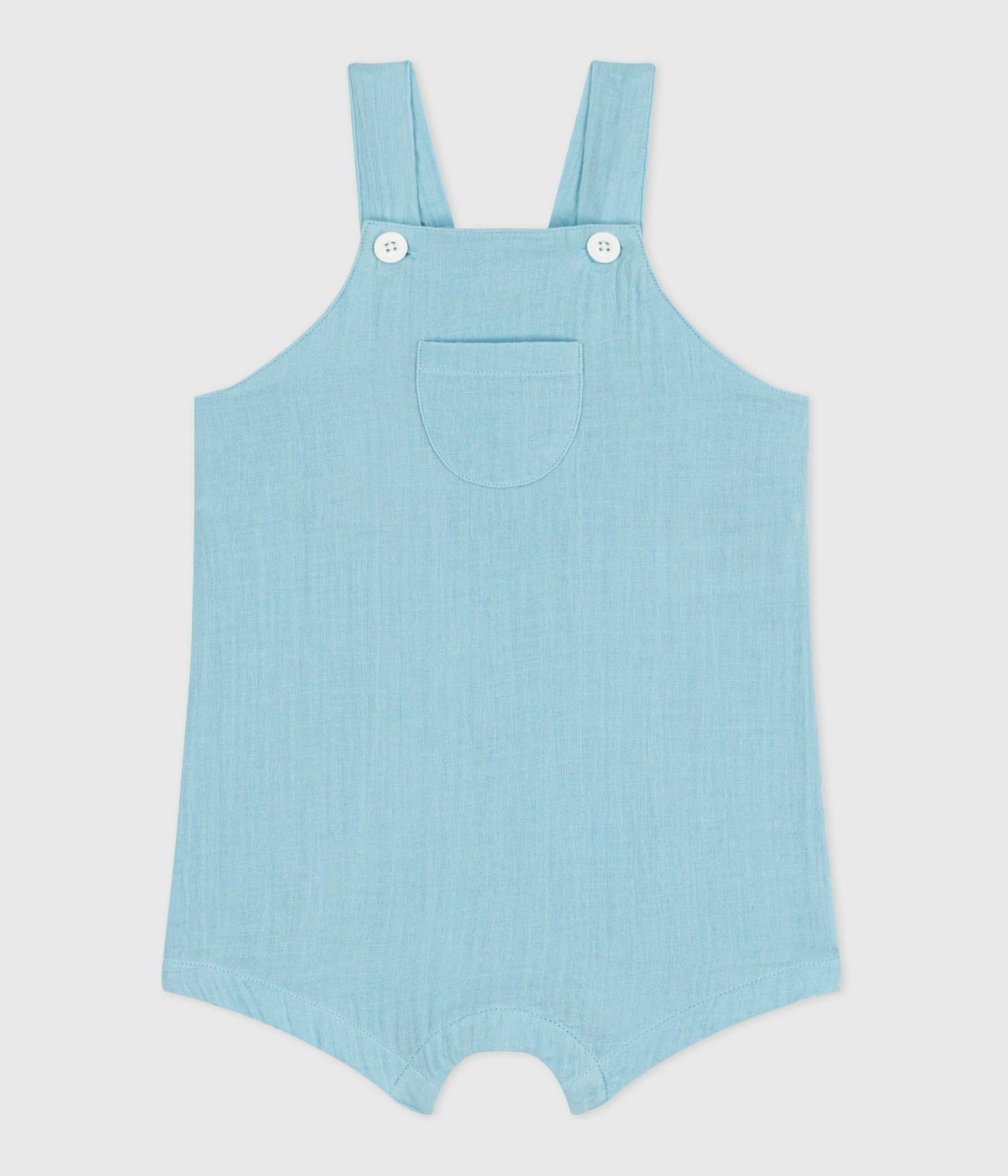 BABIES SHORT-LEGGED PLAIN COTTON GAUZE DUNGAREES BABIES SHORT-LEGGED PLAIN COTTON GAUZE DUNGAREES