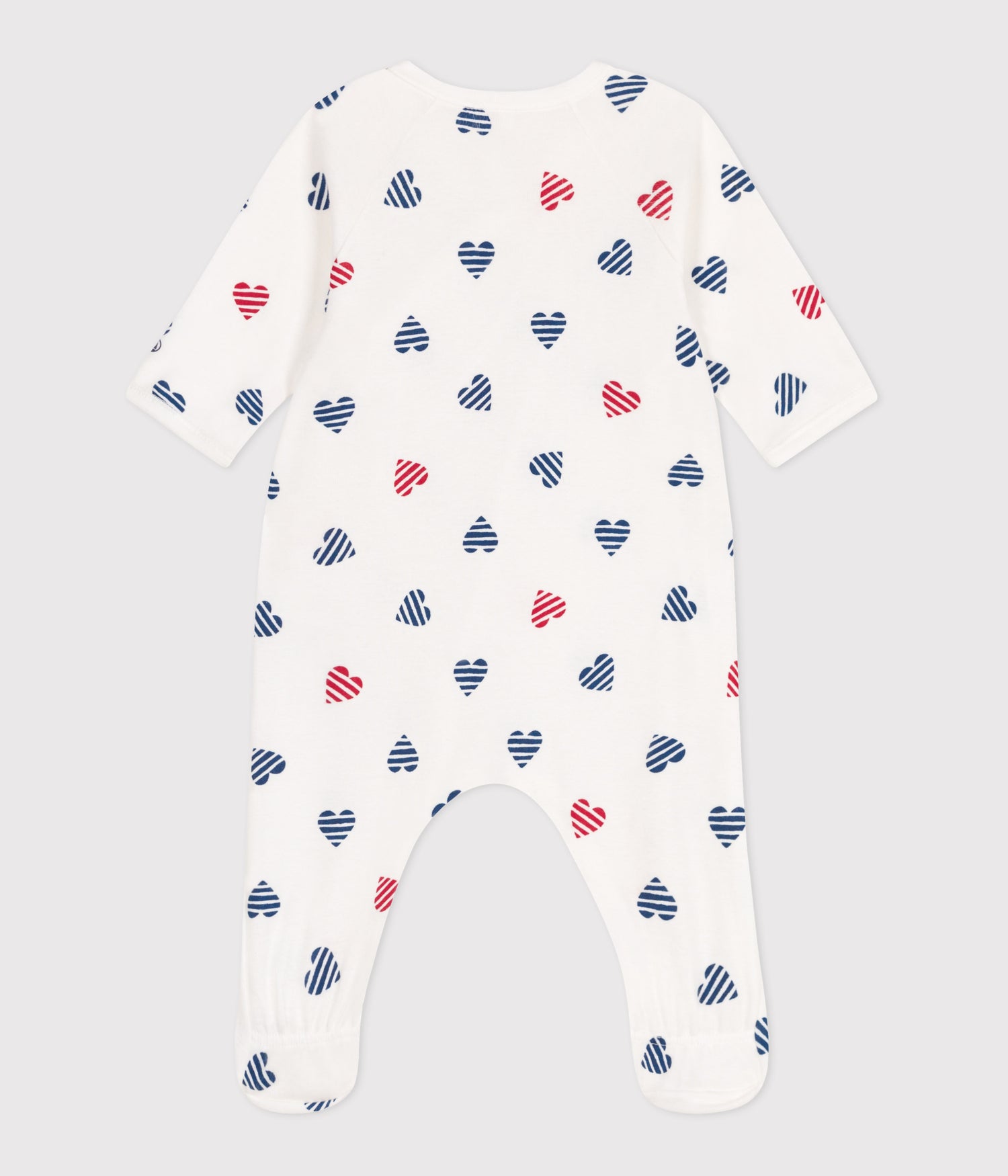 BABIES STRIPY HEART-PATTERNED COTTON PYJAMAS BABIES STRIPY HEART-PATTERNED COTTON PYJAMAS