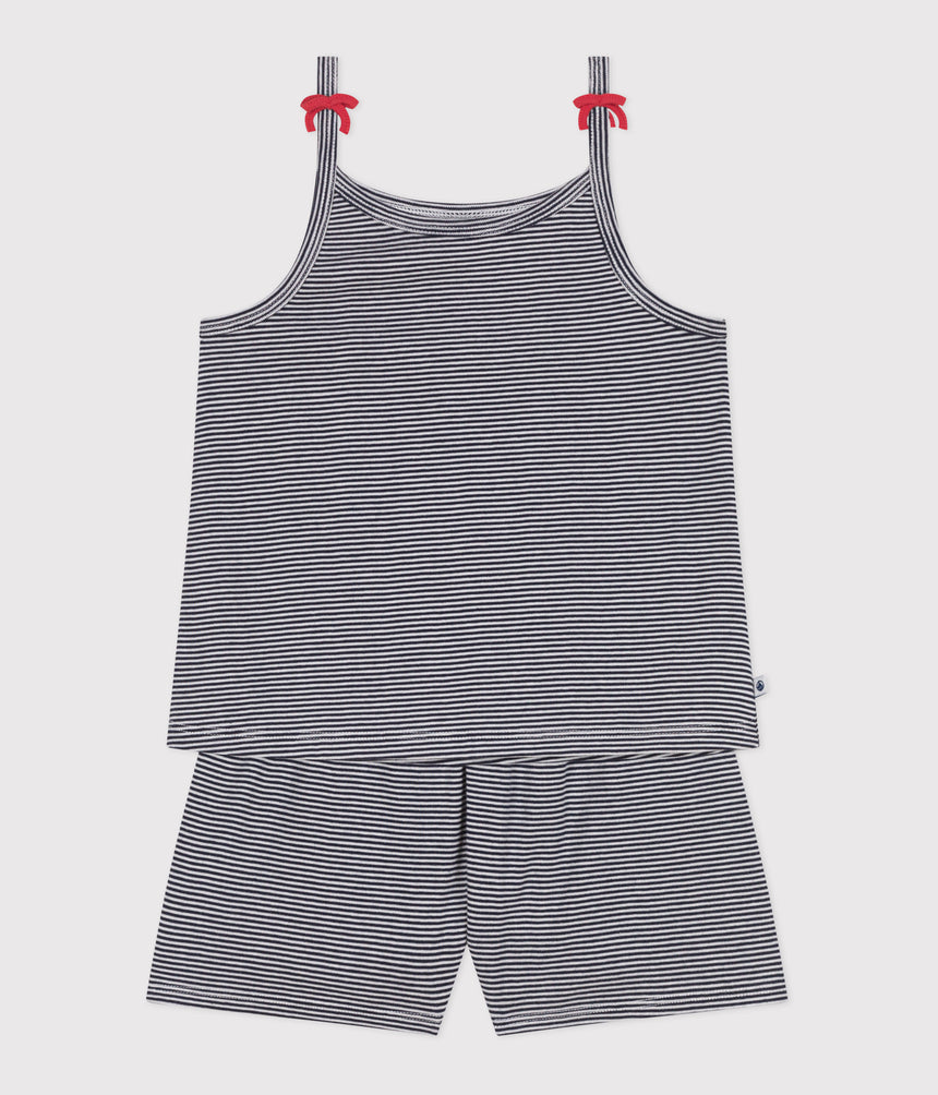CHILDREN'S SHORTS STRIPY STRAPPY PYJAMAS