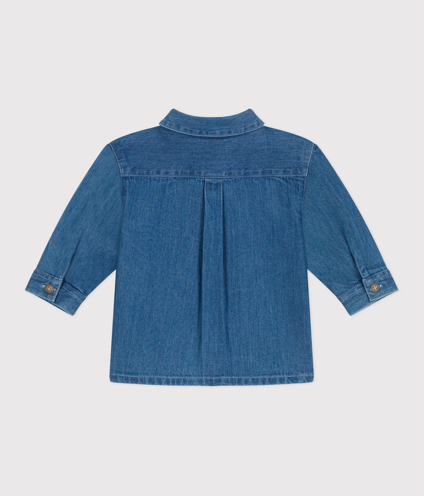 BABIES PLAIN DENIM SHIRT