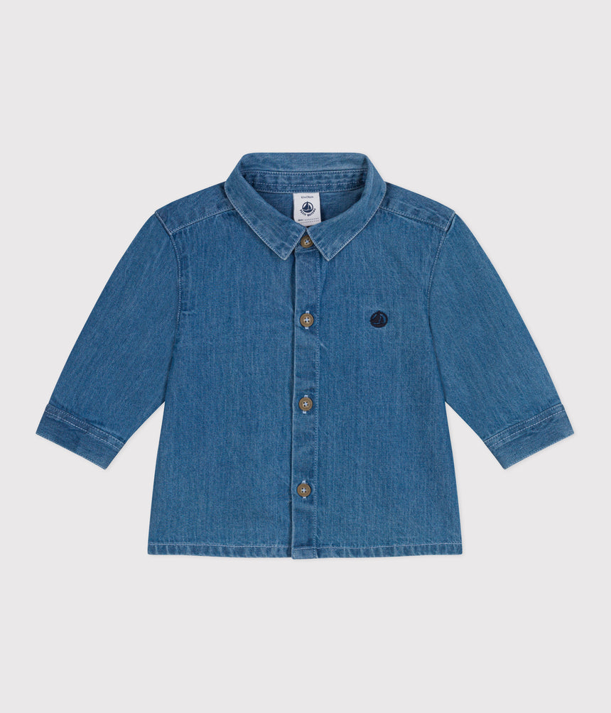 BABIES PLAIN DENIM SHIRT