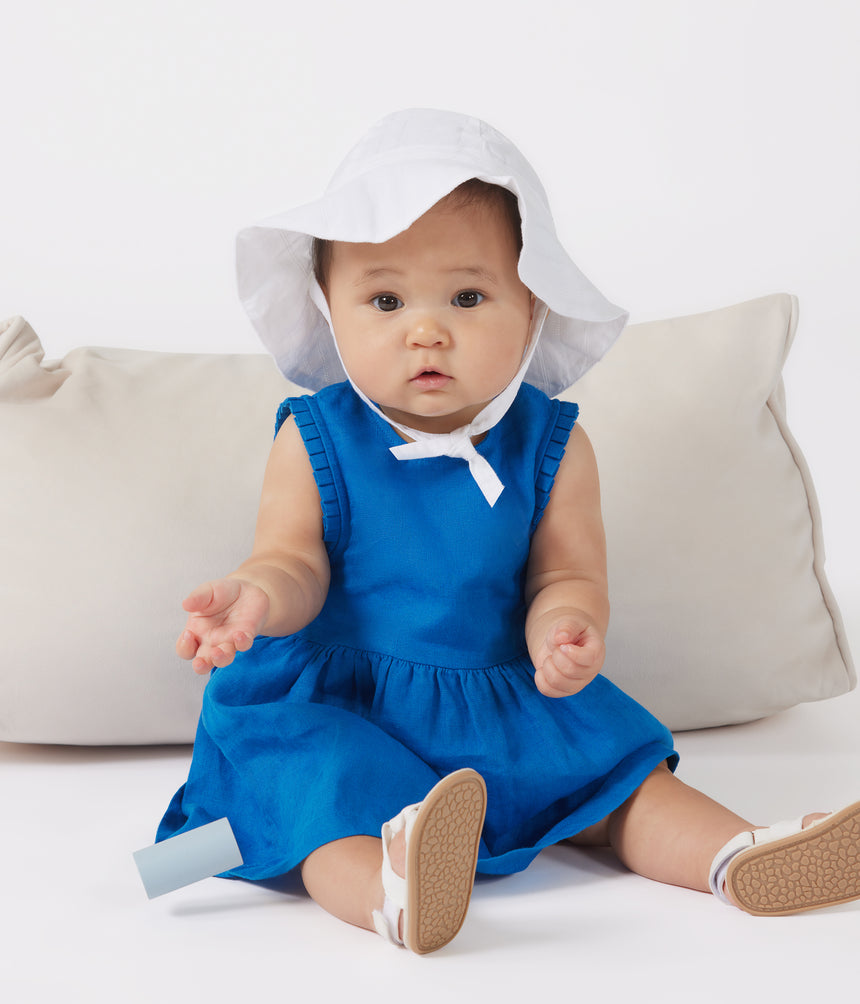 BABIES SLEEVELESS LINEN DESS