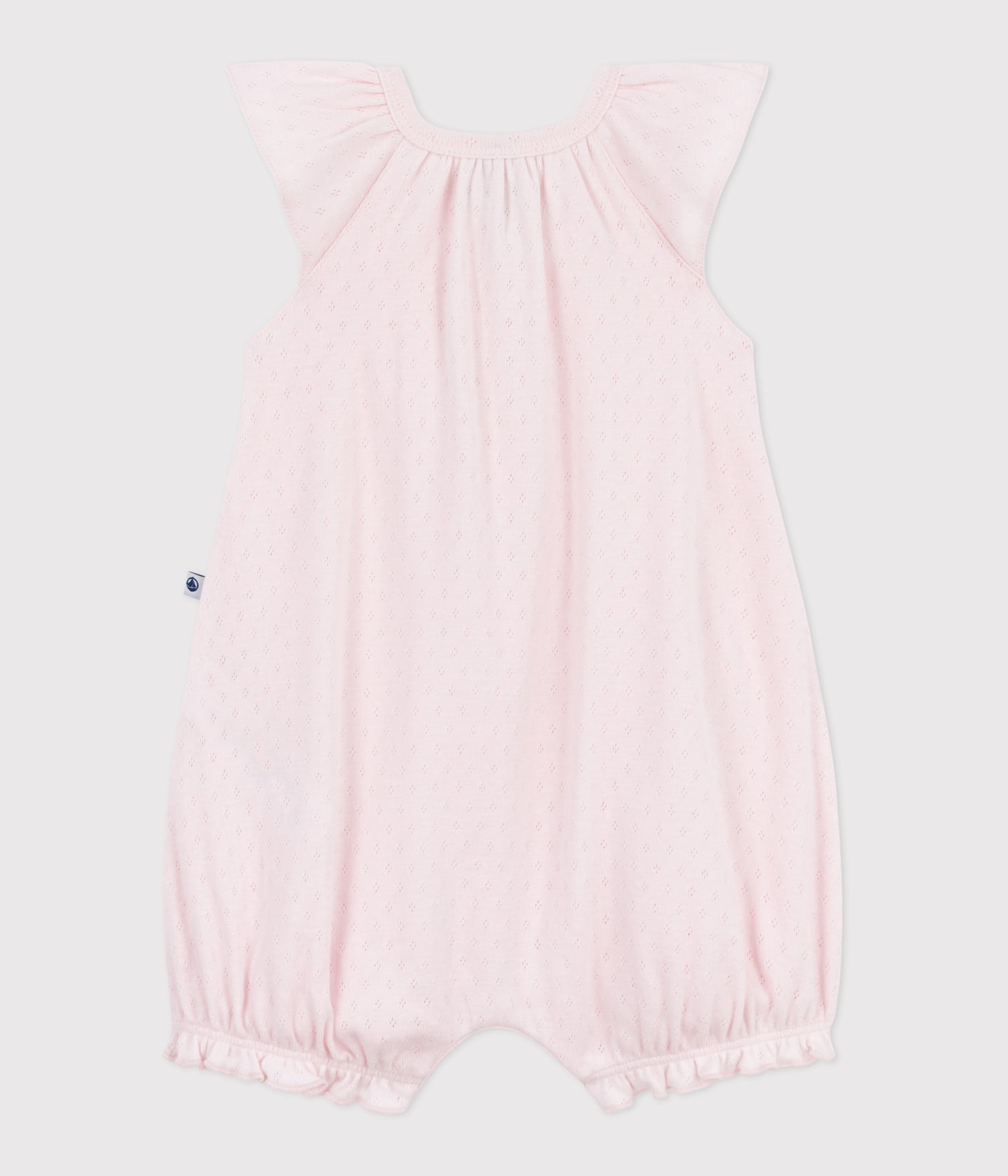 BABIES' SHORT PLAIN COTTON JUMPSUIT BABIES' SHORT PLAIN COTTON JUMPSUIT