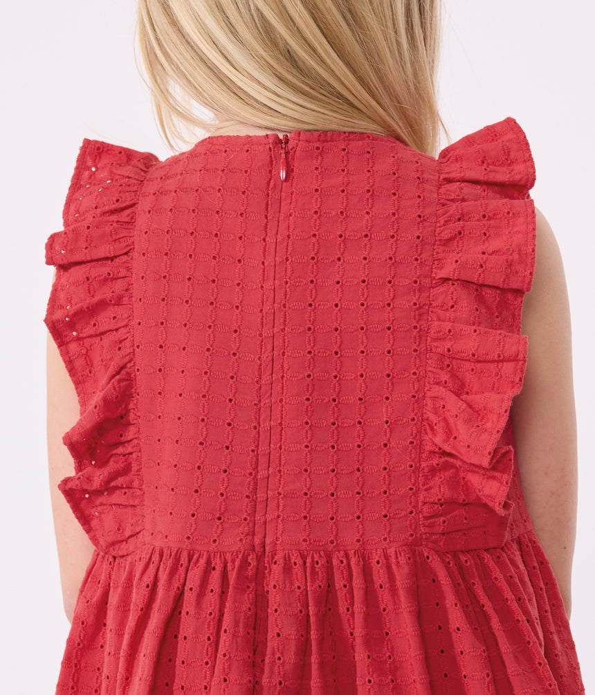 CHILDRENS SLEEVLESS COTTON DRESS