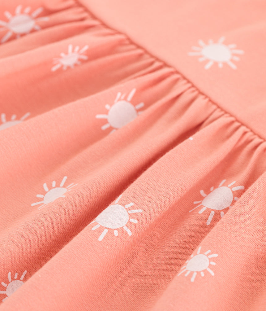 BABIES SLEEVELESS SUNSHINE PRINT COTTON DRESS