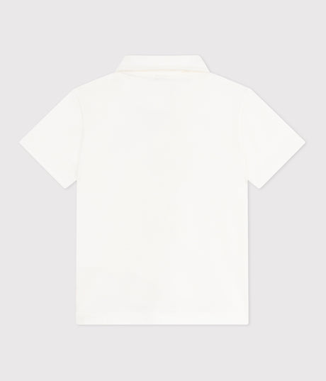 CHILDREN'S PLAIN SHORT-SLEVEED COTTON POLO SHIRT