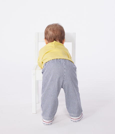 BABIES COTTON CANVAS TROUSERS